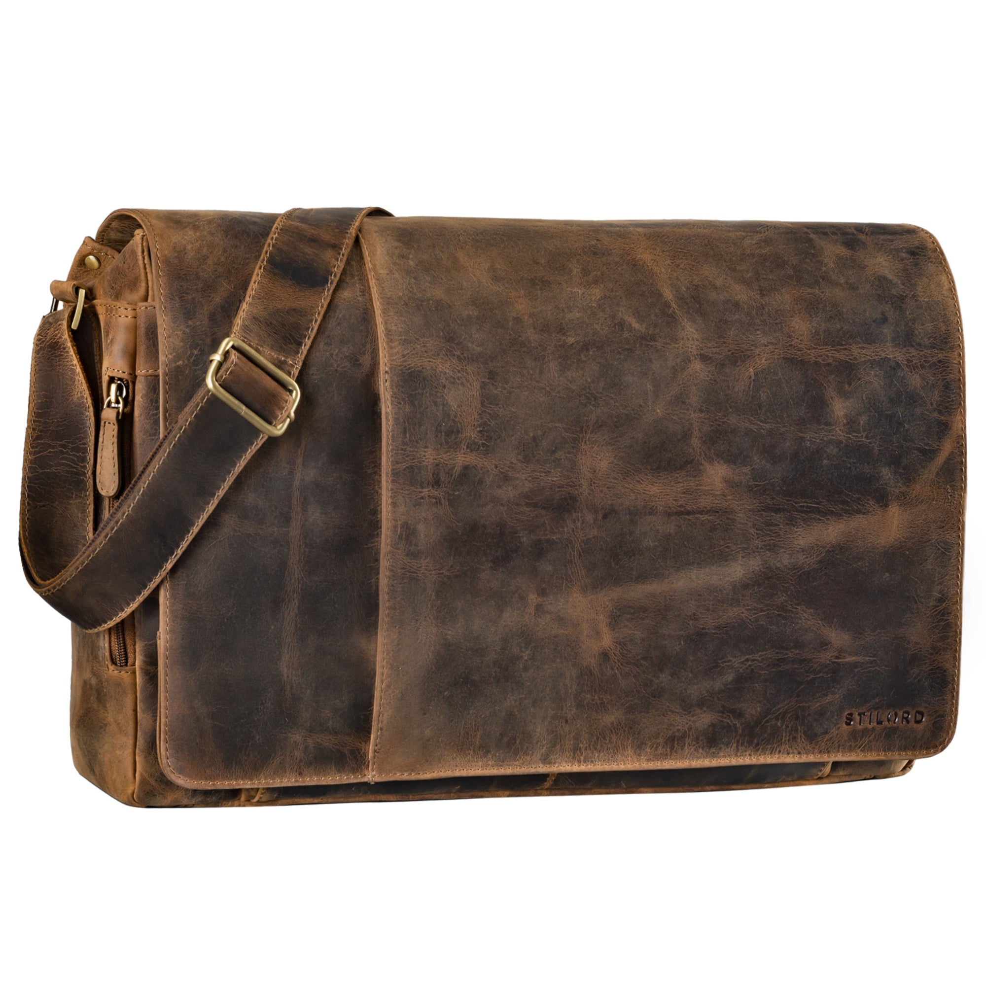 Leder Messengertasche Braun