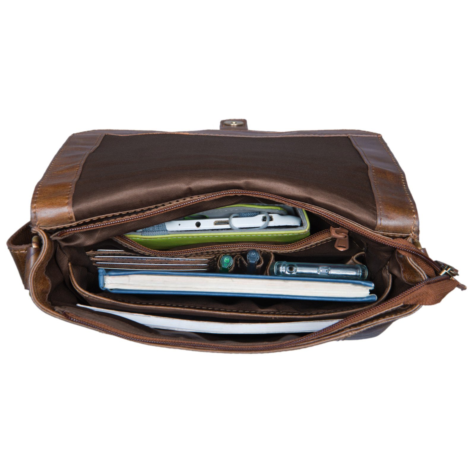 Kleine Leder Schultertasche für Herren