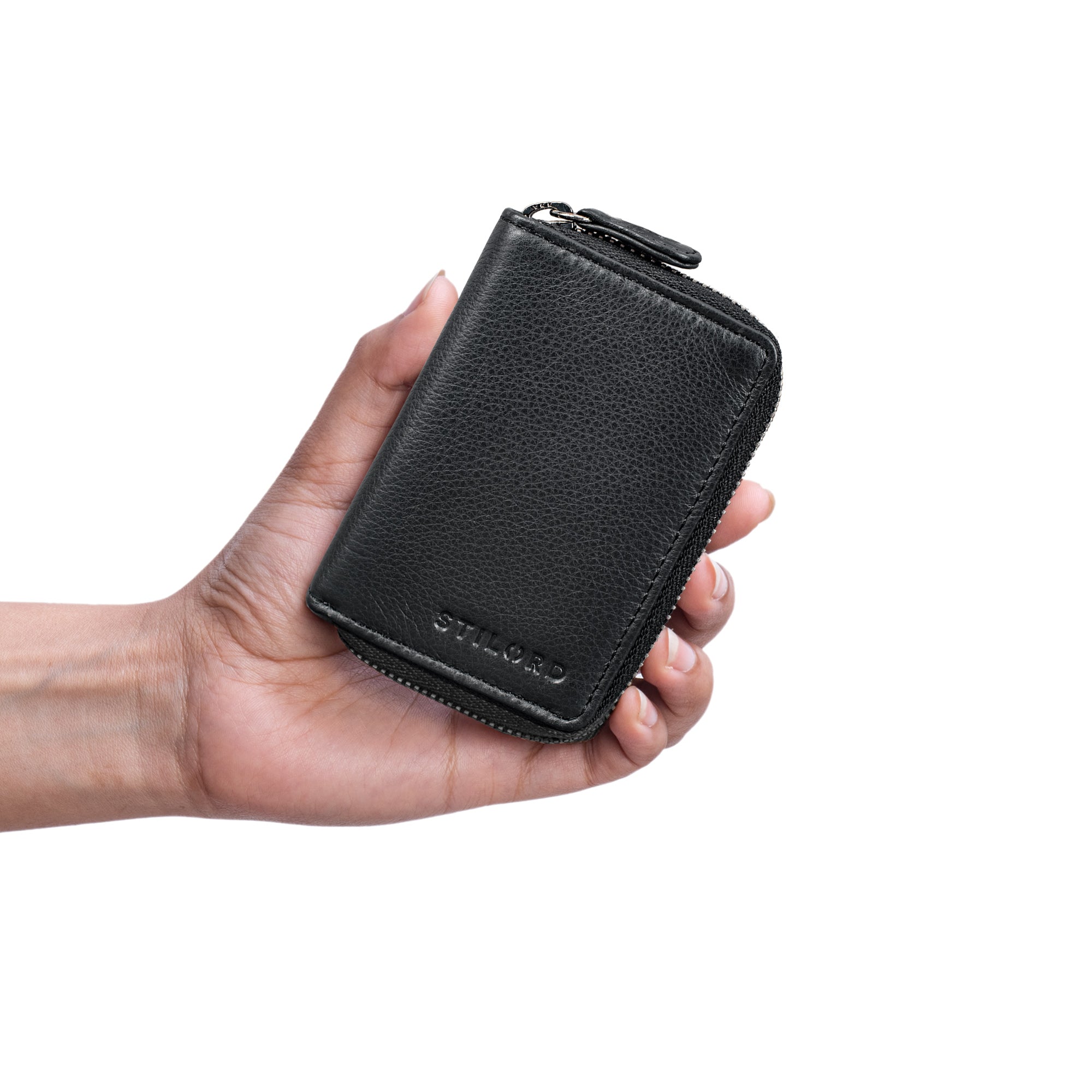 Schlüsseltasche für EC Karten schwarz