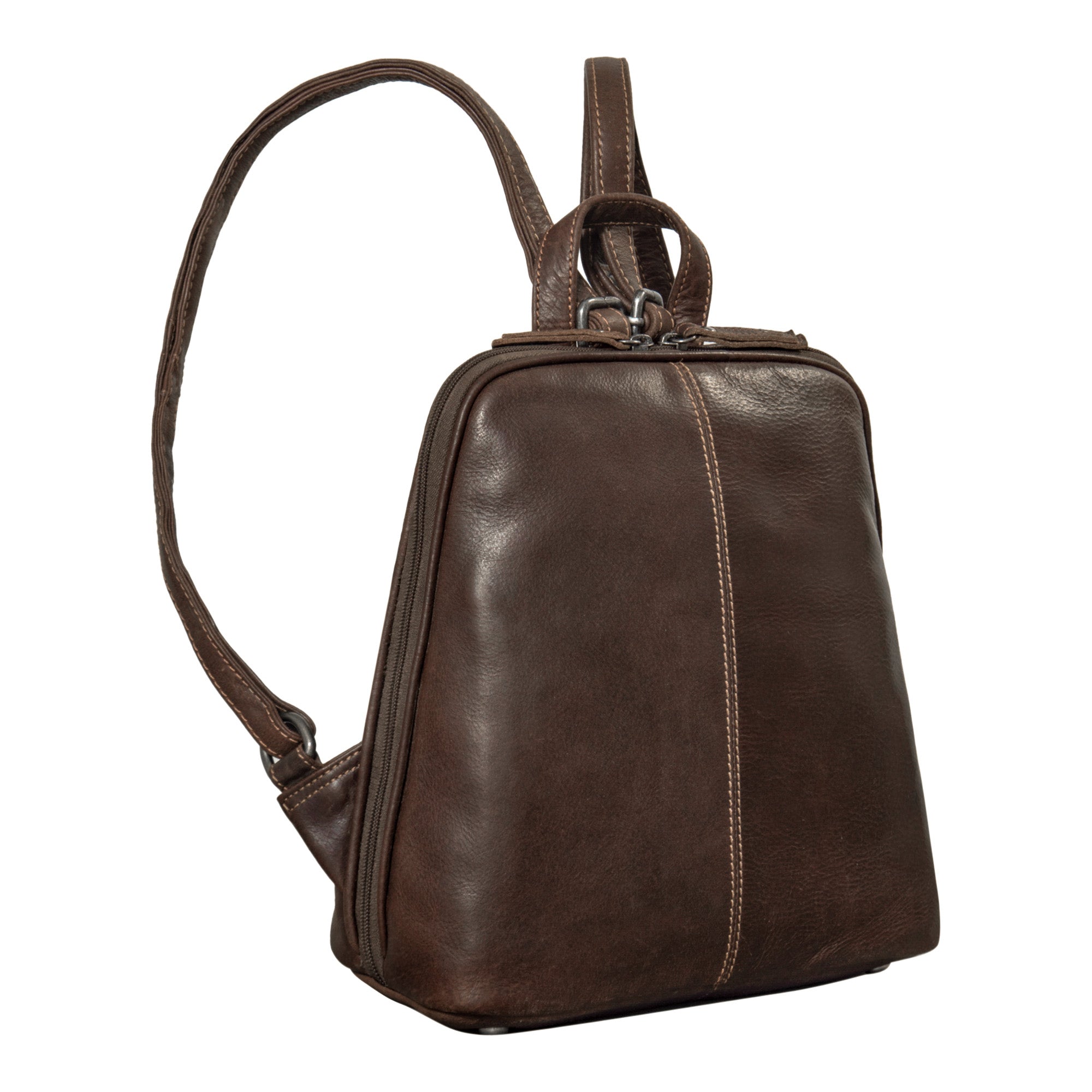 Brauner Vintage rucksack damen