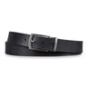 Lederen riem mannen zwart 34 mm inklapbaar