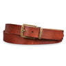 Leren riem bruin 34 mm inklapbaar