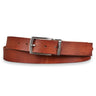 Leren riem bruin 34 mm inklapbaar