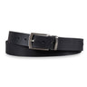 Lederen riem mannen zwart 34 mm inklapbaar