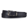 Lederen riem mannen zwart 34 mm inklapbaar