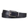 Lederen riem mannen zwart 34 mm inklapbaar