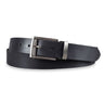 Lederen riem mannen zwart 34 mm inklapbaar