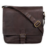 "Timo" vintage boodschappentas leder klein
