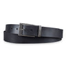 Lederen riem mannen zwart 34 mm inklapbaar