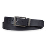 Lederen riem mannen zwart 34 mm inklapbaar