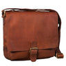 "Timo" vintage boodschappentas leder klein
