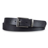 Lederen riem mannen zwart 34 mm inklapbaar