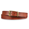 Leren riem bruin 34 mm inklapbaar