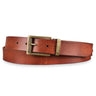 Leren riem bruin 34 mm inklapbaar