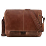 "Curtis" 15 inch boodschappentas leer