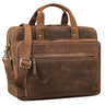 "Walt" XL Leren Aktetas Vintage Voor Heren En Dames Groot Kantoor