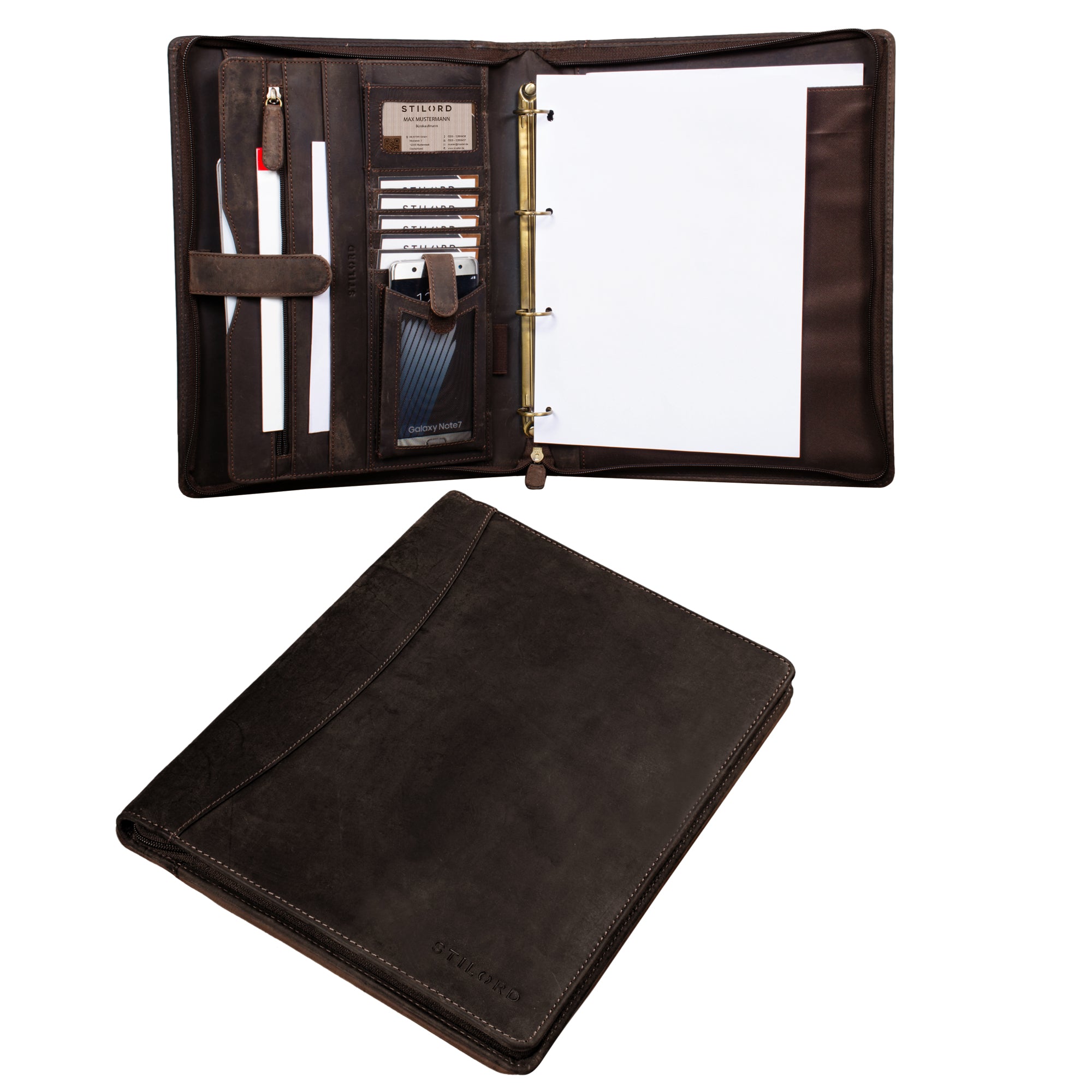 Laptoptasche Aktenmappe Leder 
