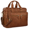 "Leandro" Leren tas mannen laptoptas 15,6 inch