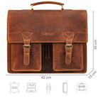 Lehrertasche Damen Leder braun
