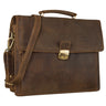 B-Stock "Noel" Lederen Aktetas Heren Vintage
