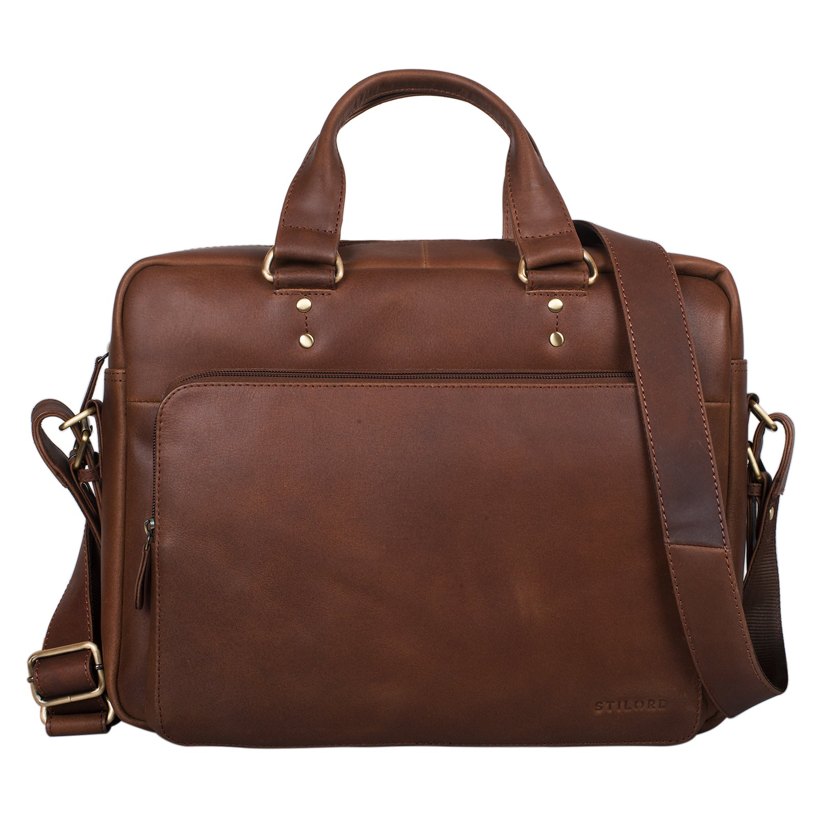 Vintage Aktentasche Leder braun