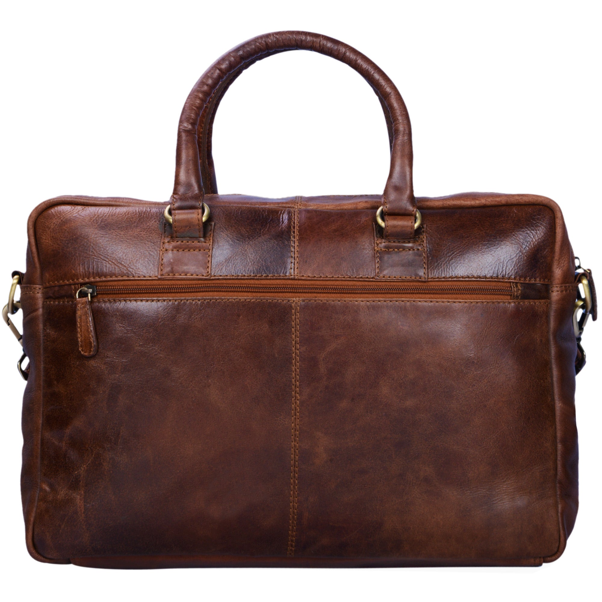 Leder Aktentasche elegant schmal