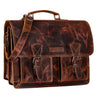 B-Stock "Jeffrey" Leraren tas tasje Leder