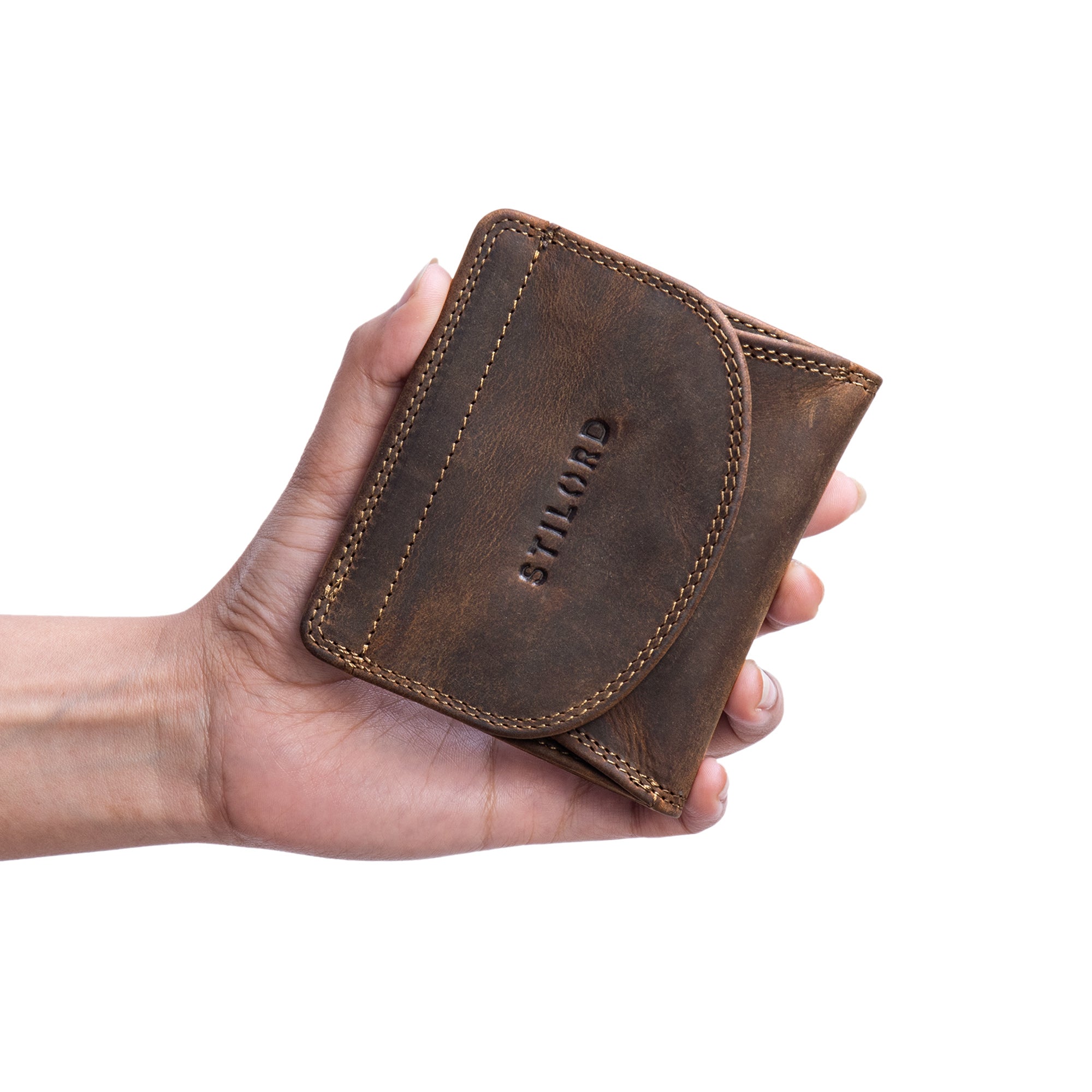 Braun Kleine Lederbörse