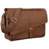 "Merlin" Vintage Leren Schoudertas Dames Heren