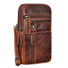"Asher" Leren Borstzakje Heren Vintage Riemtas