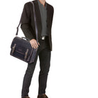 Leder Business Umhängetasche braun