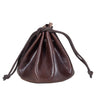 "Mikkel" lederen tas grote vintage munttas XL