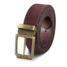 Vintage lederen riem heren 80 -130 cm verkortbaar