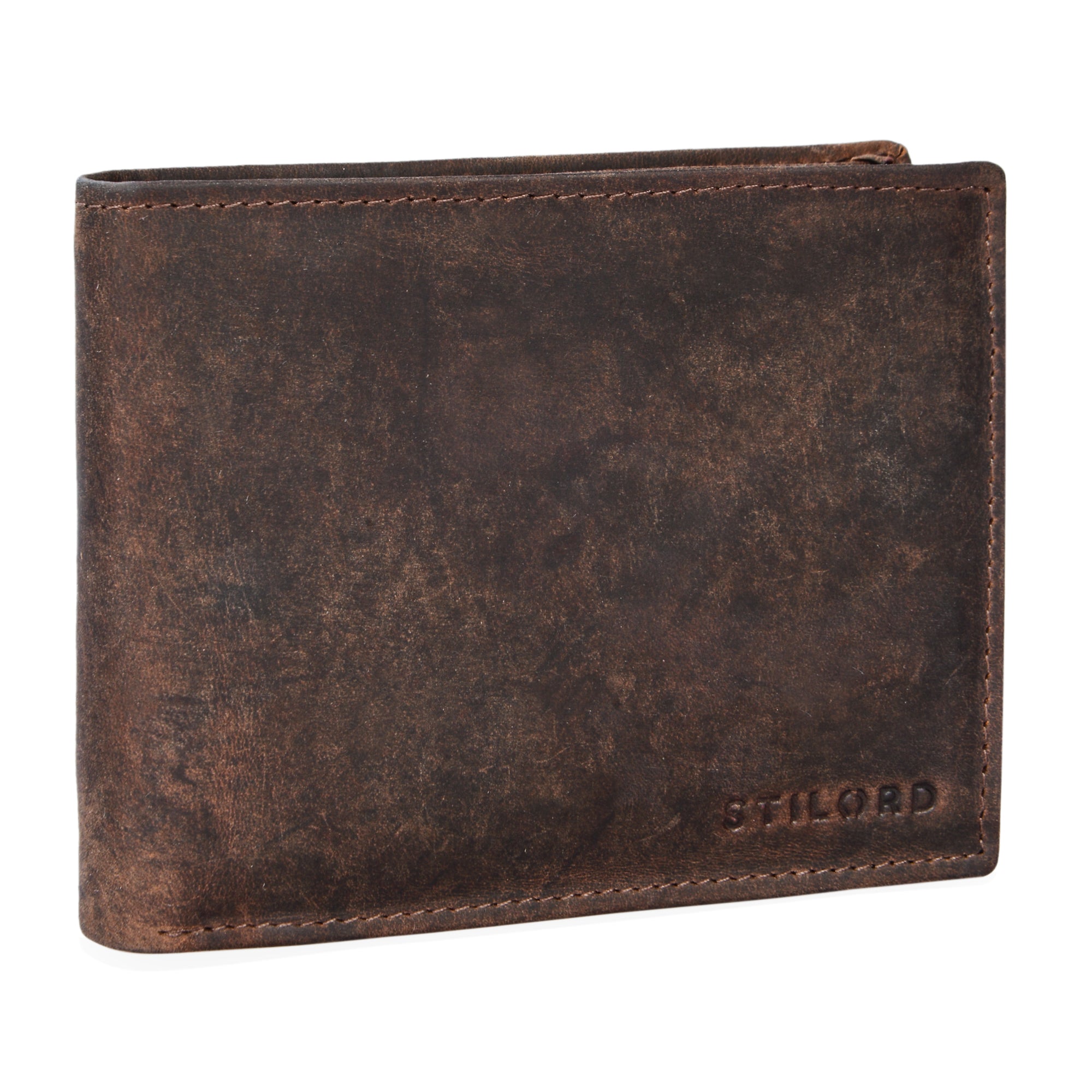 Brieftasche aus braunem Echtleder Herren