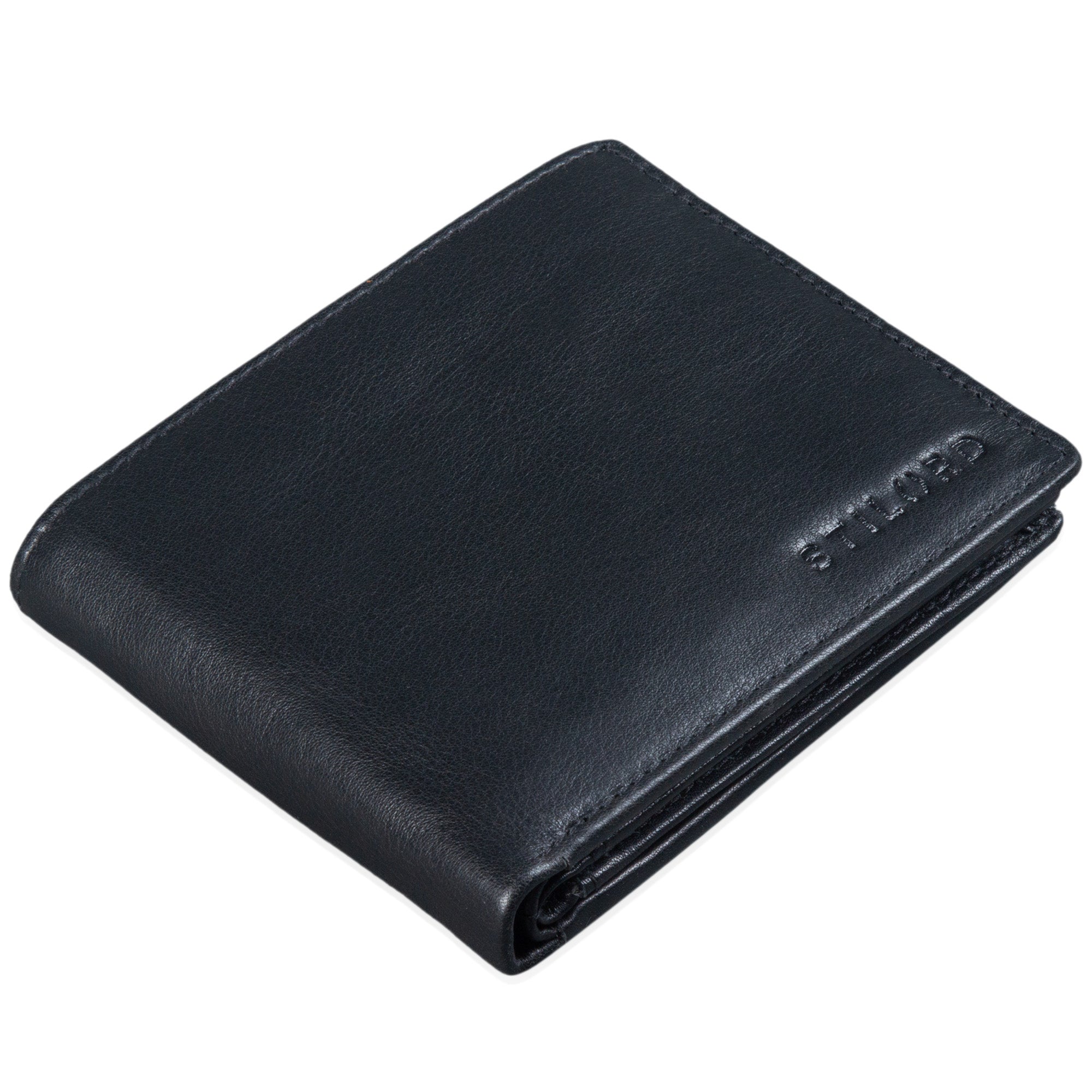 RFID Brieftasche Leder schwarz