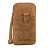 "Amara" Crossbody Borsttas Leer