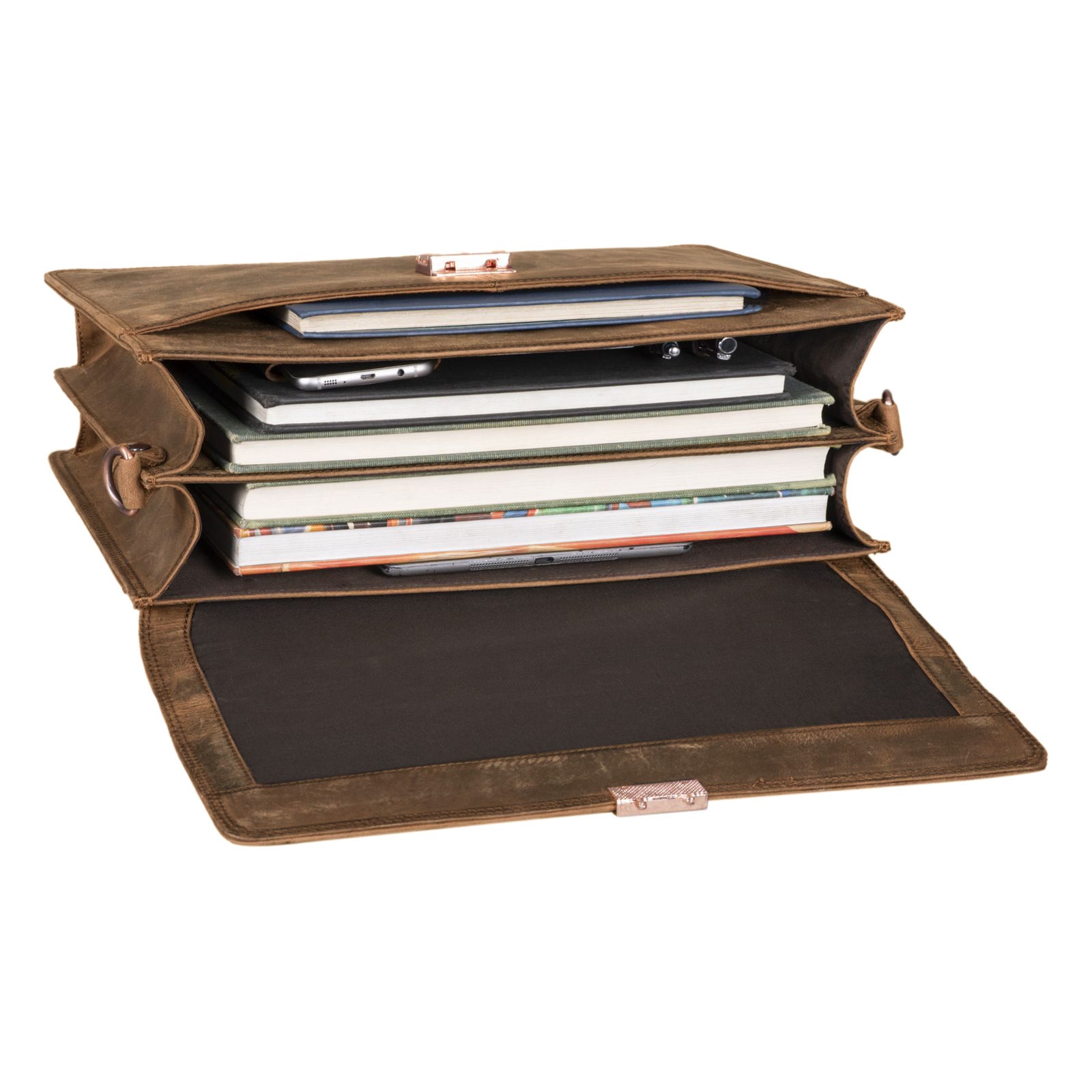 Braune Businesstasche Leder Vintage