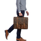 Herren Business Handtasche echtes Leder