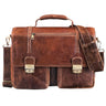 "Robin" vintage zakelijke tas leren aktetas