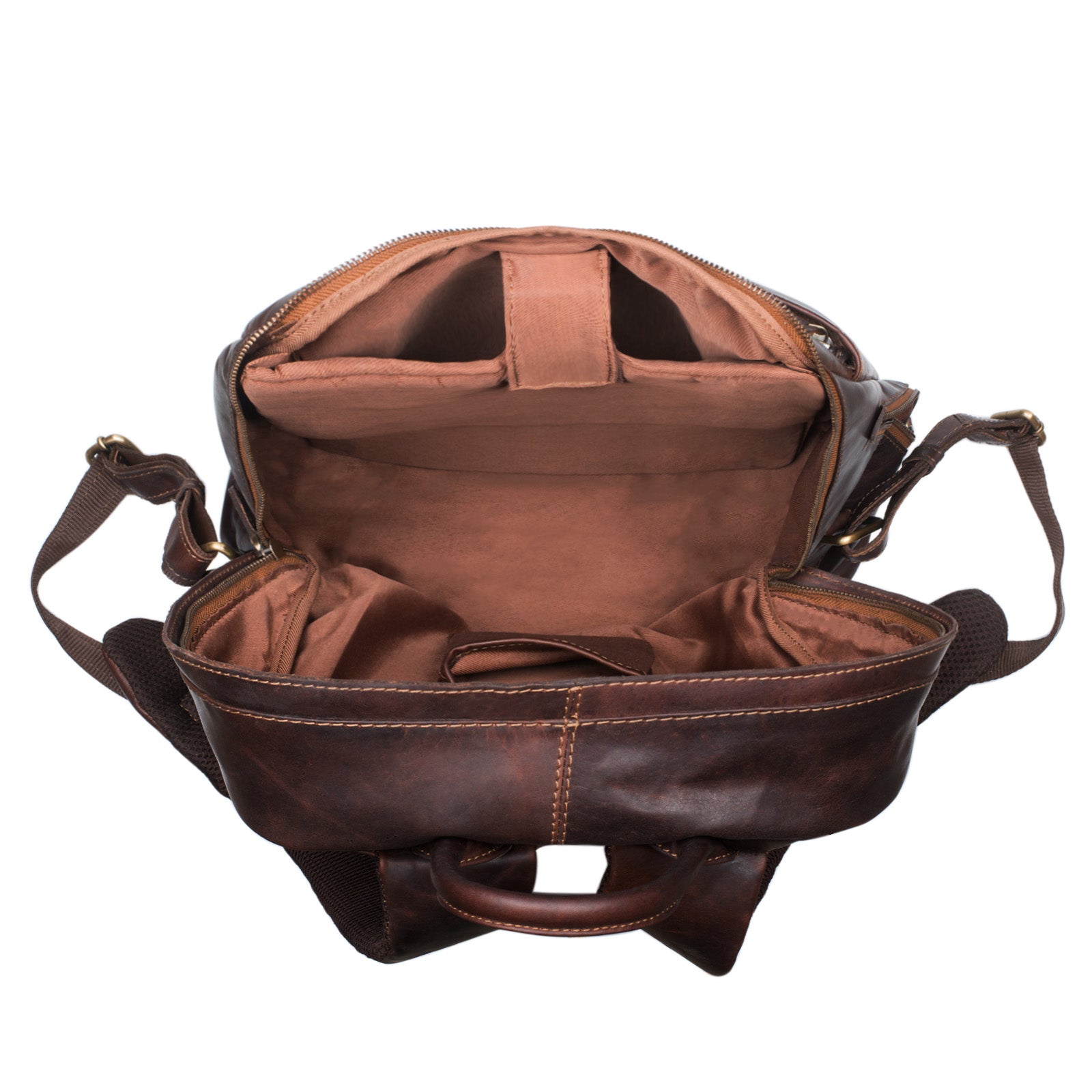 Business Rucksack Herren Männer Leder 