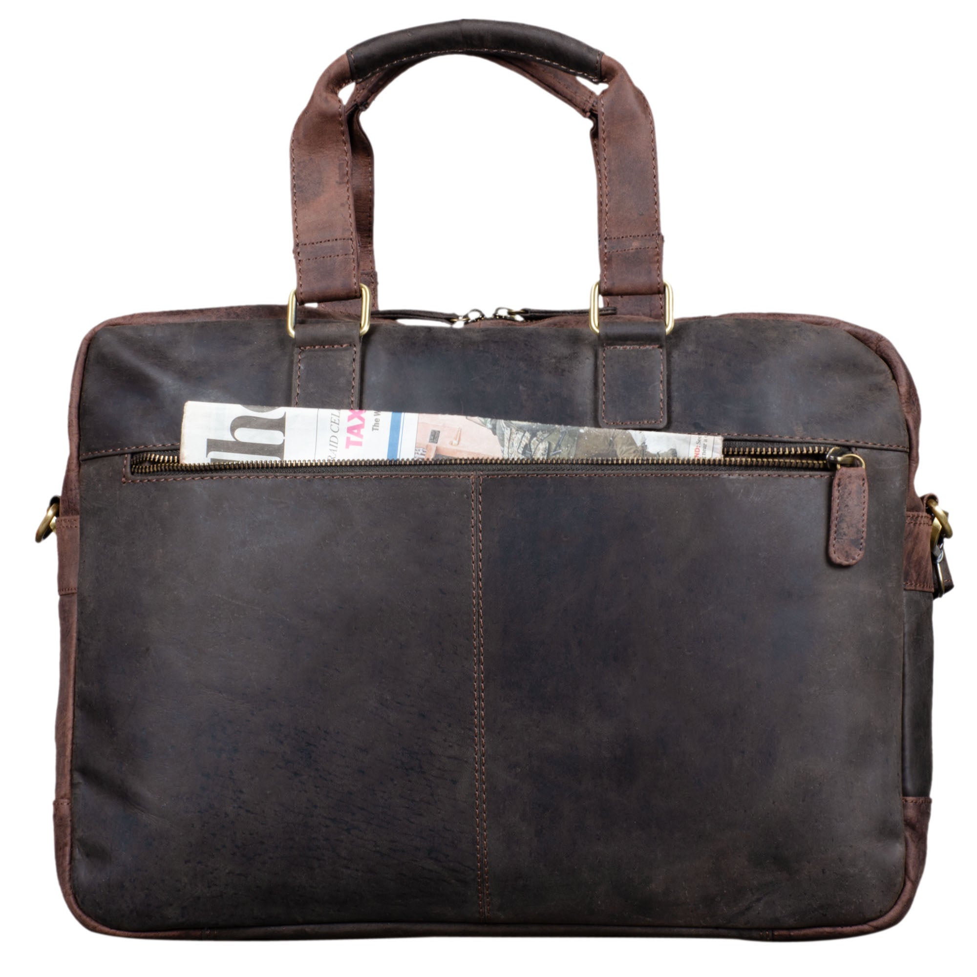 Braune Businesstasche zum Umhängen Vintage Herren