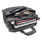 Graue Ledertasche Herren XL