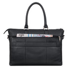 Leder Handtasche gross schwarz