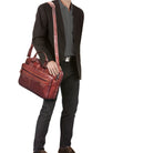vegetabil gegerbte Business Ledertasche