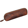 "Alfons" Hoge kwaliteit etui leer vintage