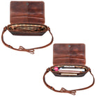 Crossbody-Bag Leder Damen 