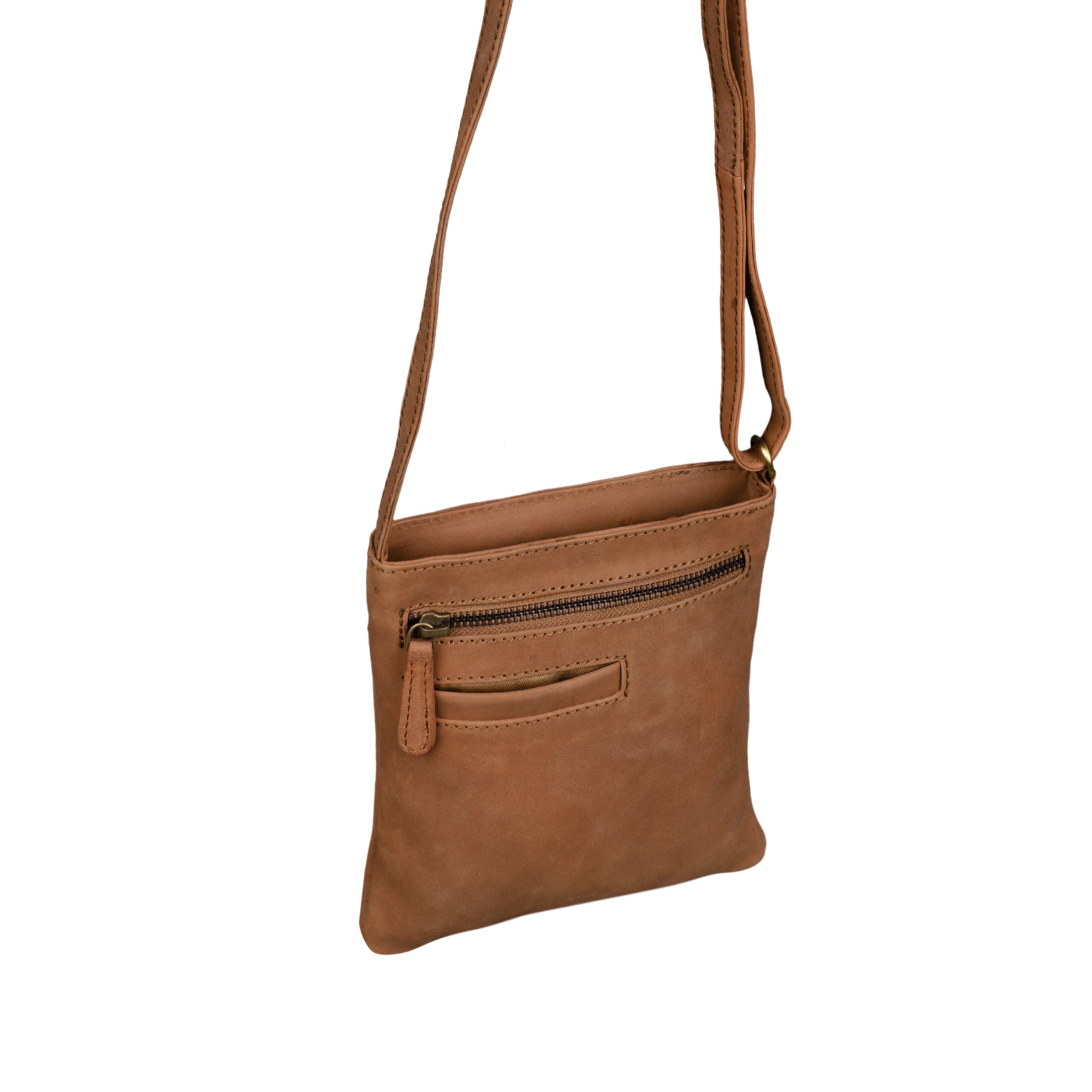 Vintage Handgelenktasche Leder