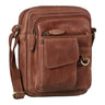 "Ryan" Kleine Leren Crossbody Tas Heren Vintage Schoudertas Omhangen