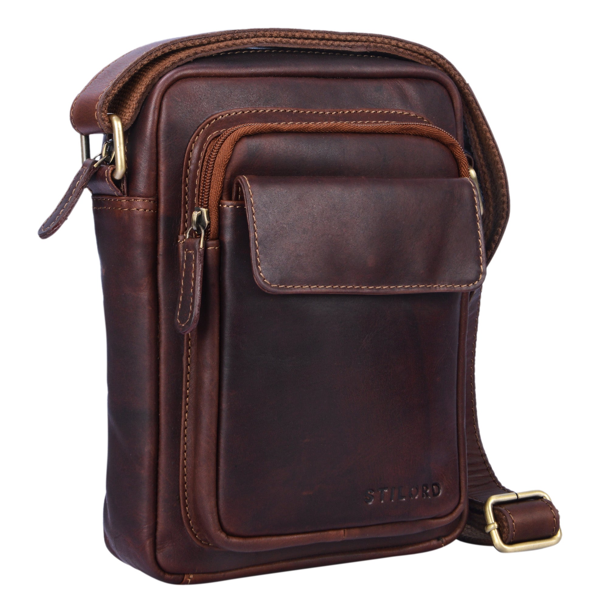 Ledertasche Crossover Herren klein