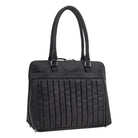 Leder business freizeit tasche schwarz